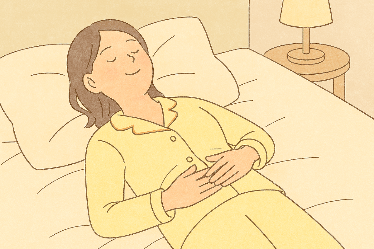 5分で整う♡ 夜の“お腹ほぐし”ルーティン