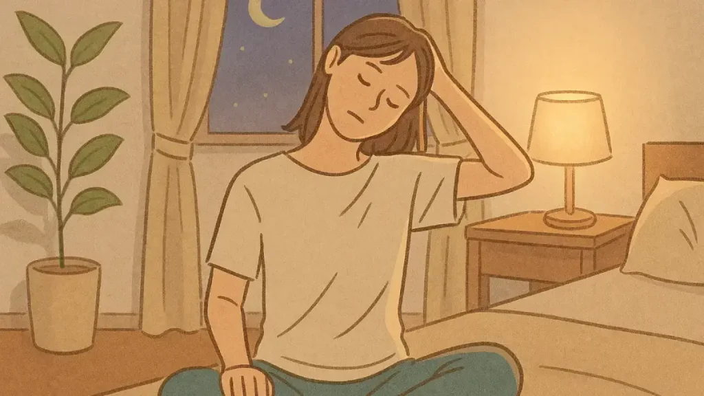 “イライラした日”の夜に。1分でととのう呼吸法と首ストレッチ