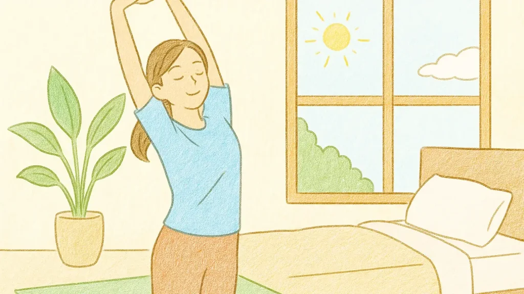 朝3分で“姿勢スイッチON”！すっきり整うストレッチ習慣