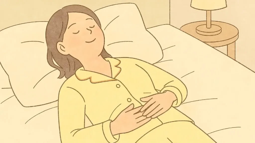 5分で整う♡ 夜の“お腹ほぐし”ルーティン