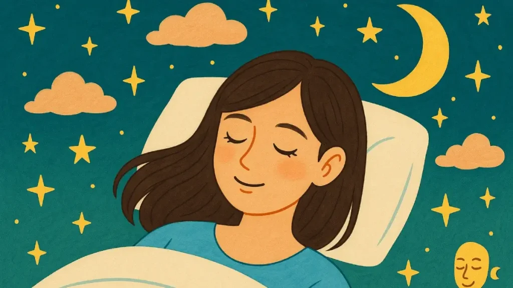 夜の3分深呼吸でほっとひと息。