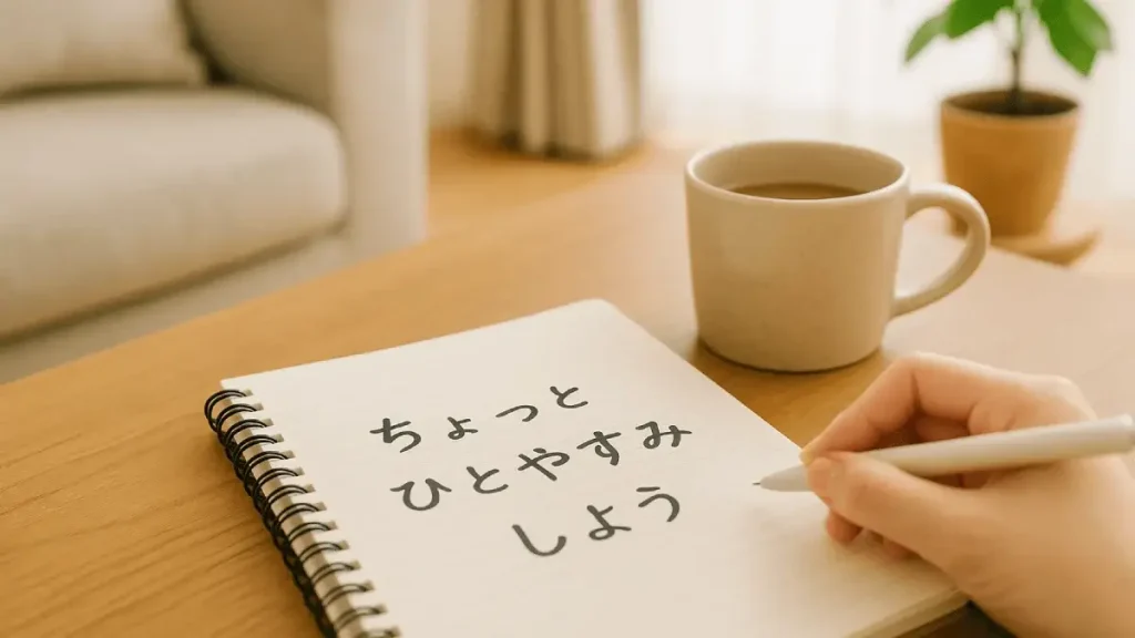 「心がちょっとザワつく日」のノート時間｜書くだけセルフケア術