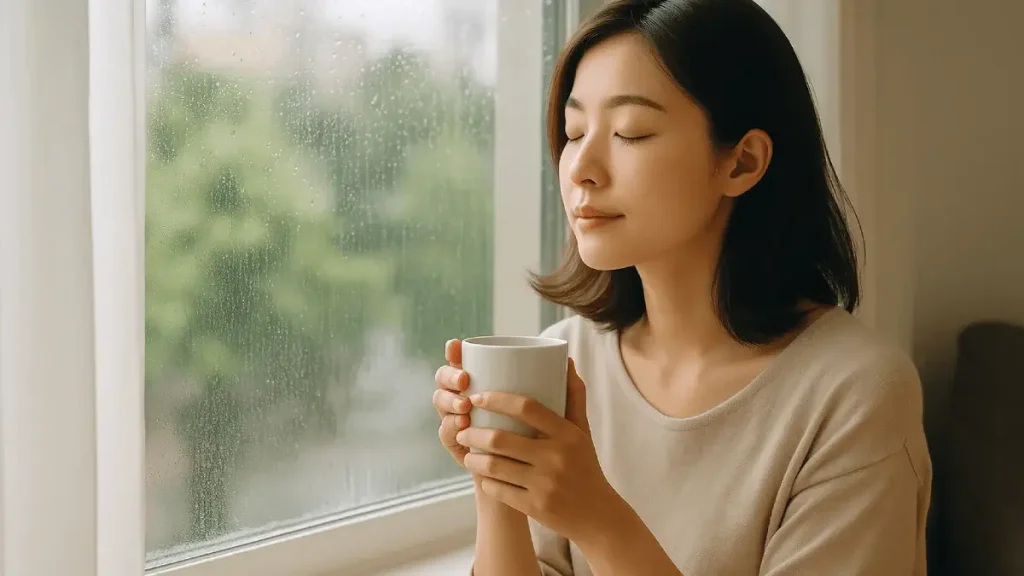雨音でととのう、わたしの静かな朝時間｜音×気圧のセルフケア習慣