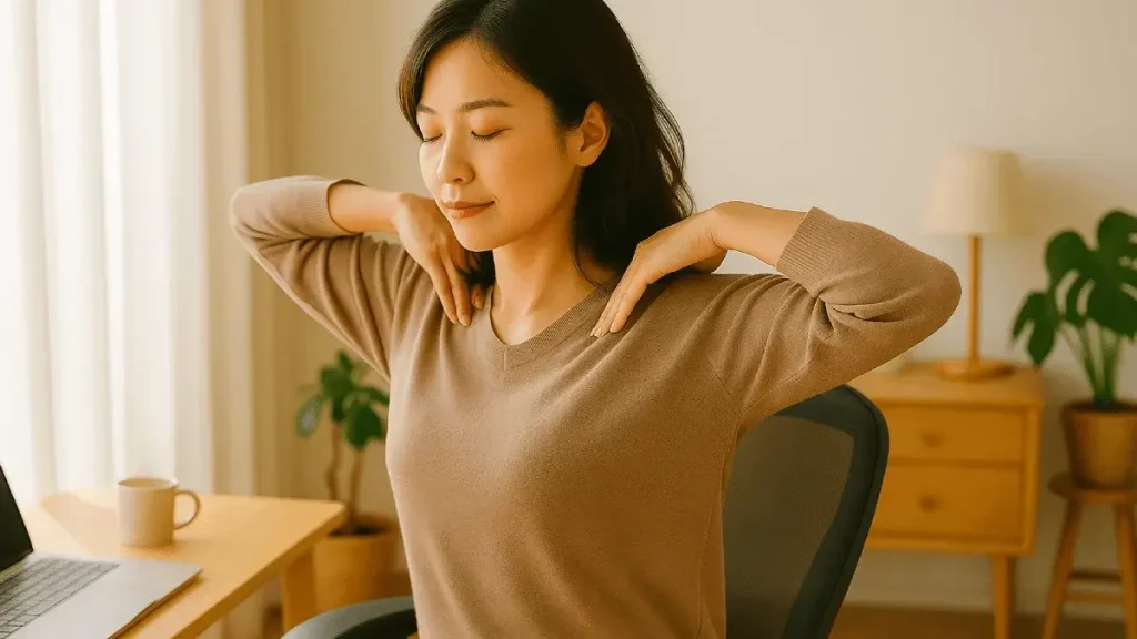 「肩ほぐし」習慣♡1分ストレッチ