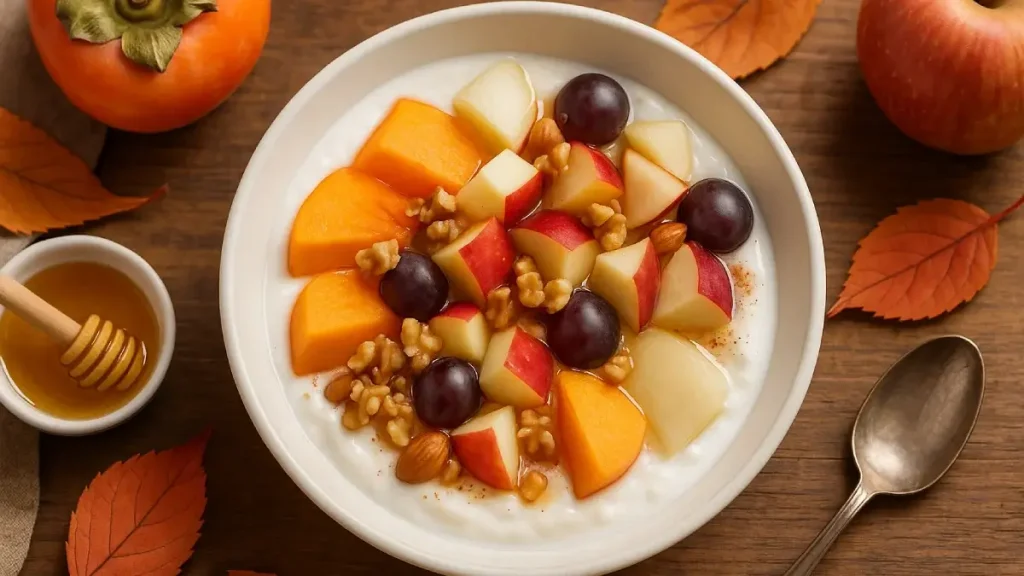 甘いのに罪悪感なし♡“秋のフルーツヨーグルトボウル”レシピ