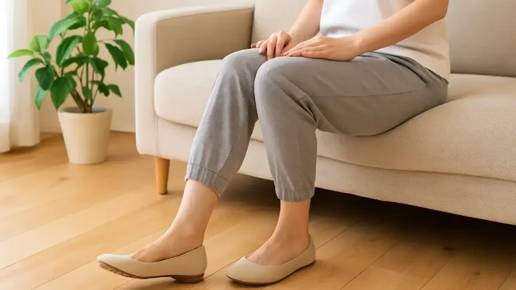 【夕方の脚パンパン対策】すぐ効く！“むくみ流しストレッチ”1分ケア