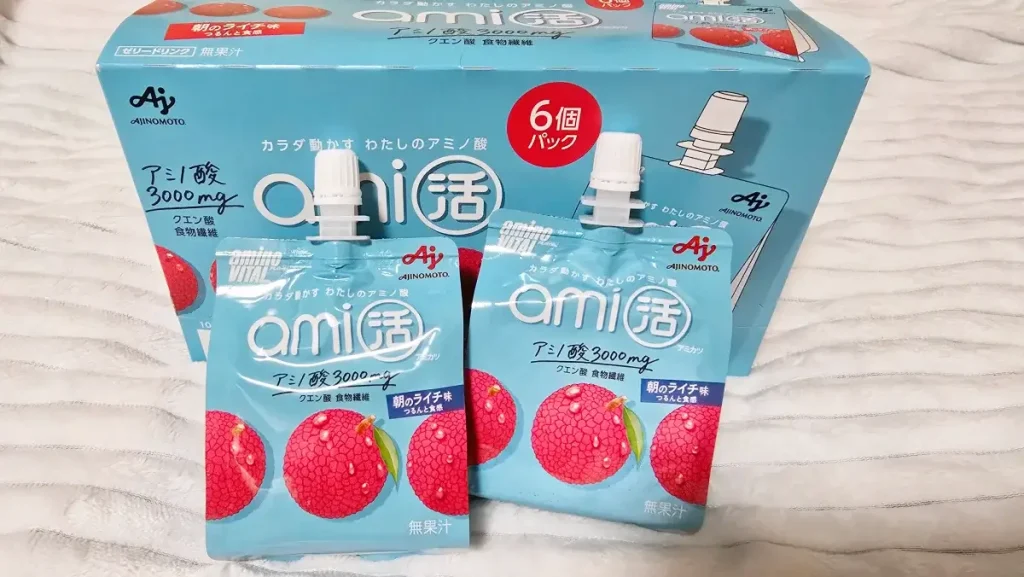 「アミノバイタル®ami活」
ゼリードリンク＜朝のライチ味＞