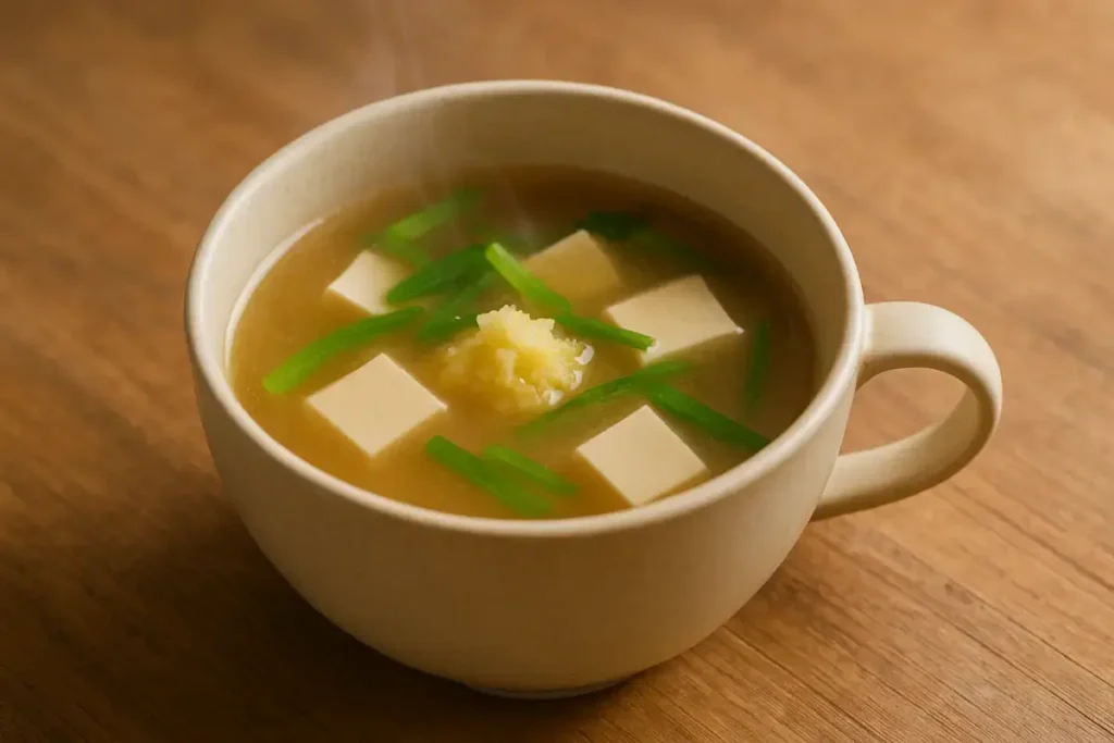 味噌×しょうがの温活スープ