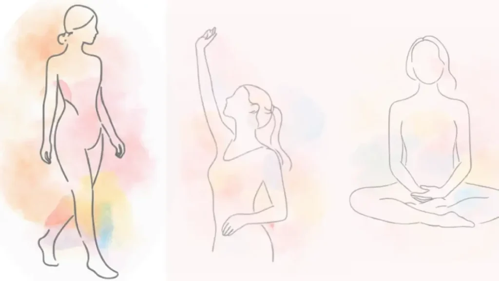 気づく|女性のイラスト