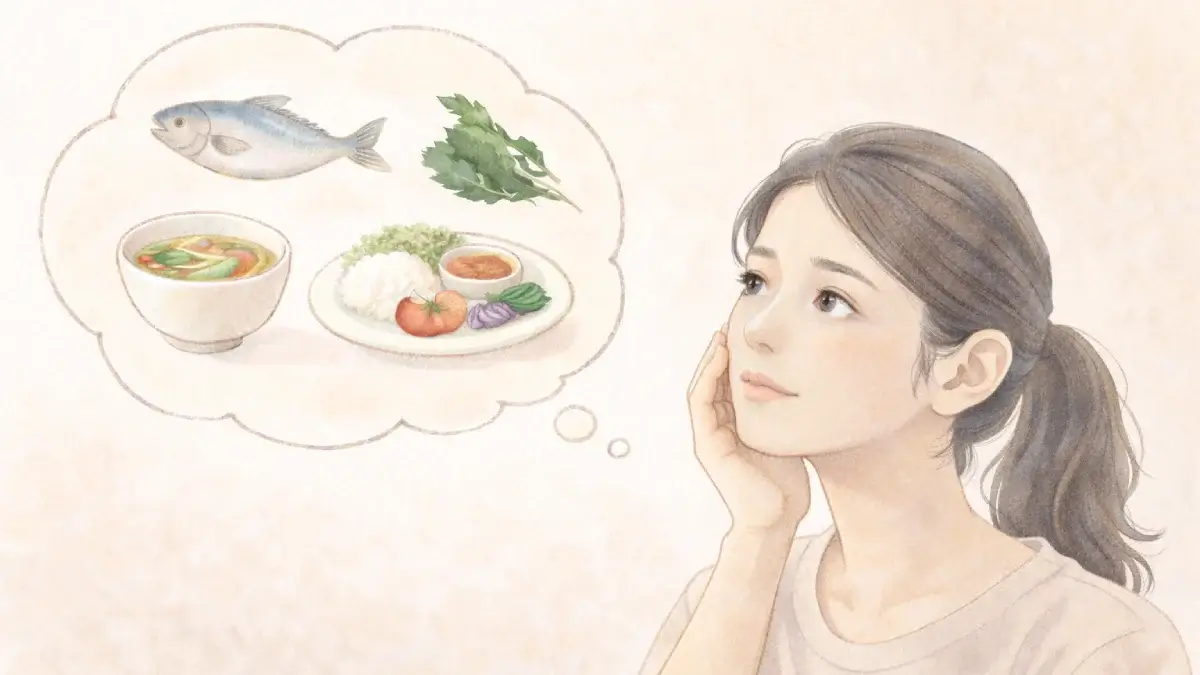 くすみのケア方法を考える女性