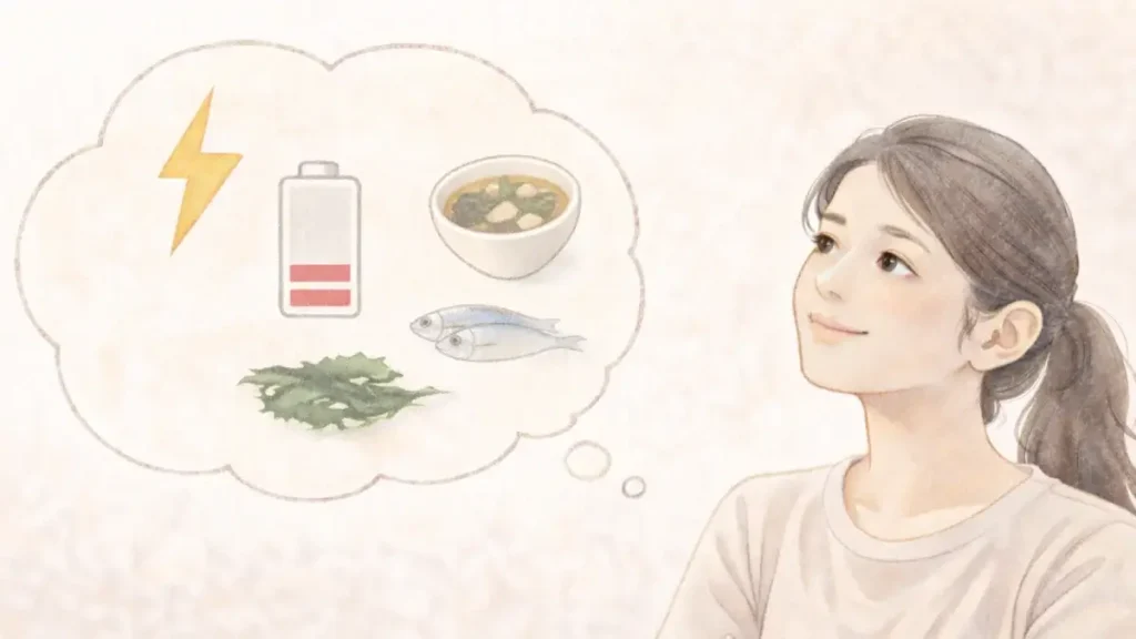 からだの回復について考える女性